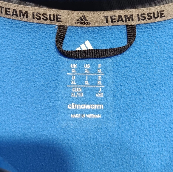 Adidas Kansas Jayhawks Team Issued 1/4 zip pullover, XL, Blue, Excellent cond. - Picture 4 of 7